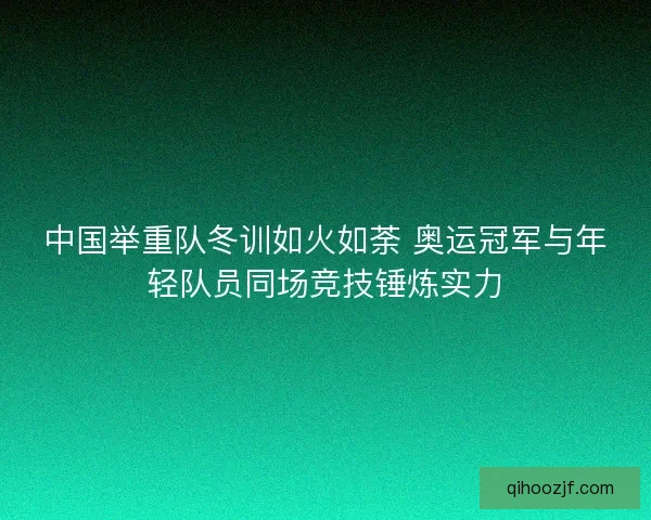 中国举重队冬训如火如荼 奥运冠军与年轻队员同场竞技锤炼实力